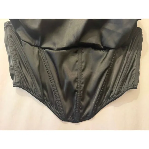 Urban Outfitters Women's Black Satin Corset Top Women's sz. S - Image 7