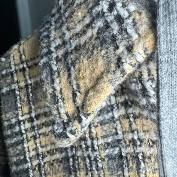 A‎ Peach (A Buckle Brand) Oversized Tweed Hooded Shacket Size Large - Image 9