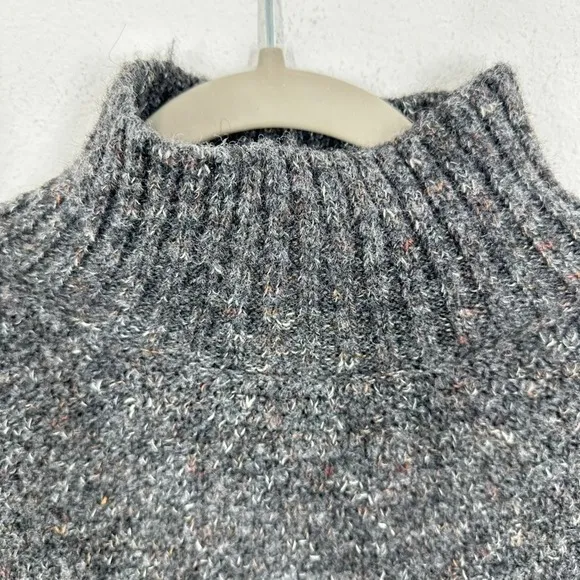 Blu Pepper Gray Knit Mockneck Sweater Women's‎ Small Casual Winter Chunky Knit - Image 5