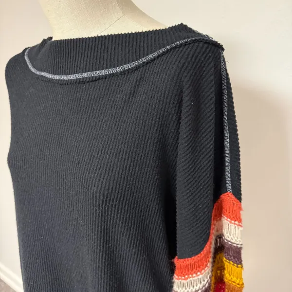 We The Free Free People Cha Cha Balloon-Sleeve Sweater - Image 4