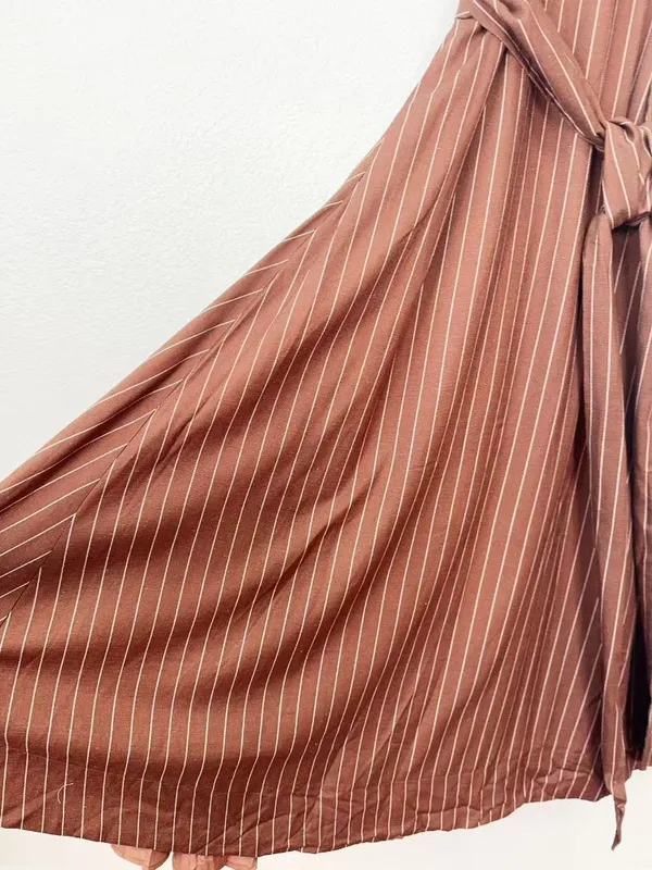 En Saison Adelaide Maxi Dress Brown Ivory Small $176 - Image 3