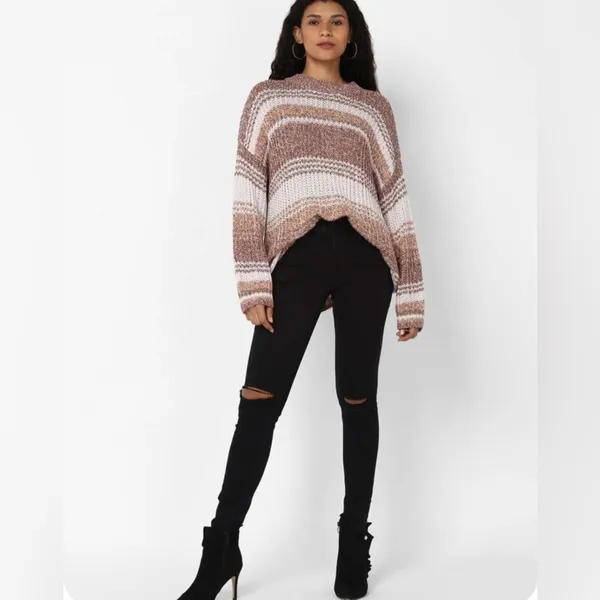 American Eagle Outfitters oversized Striped Knit Sweater - Image 6