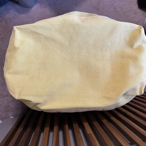 VTG L. L. Bean Boat & Tote Golden Butter Yellow Heavy Duty Canvas XL - HTF - Image 12