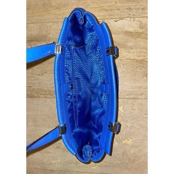 Kate Spade blue pebble‎ leather Tote Bag - Image 3