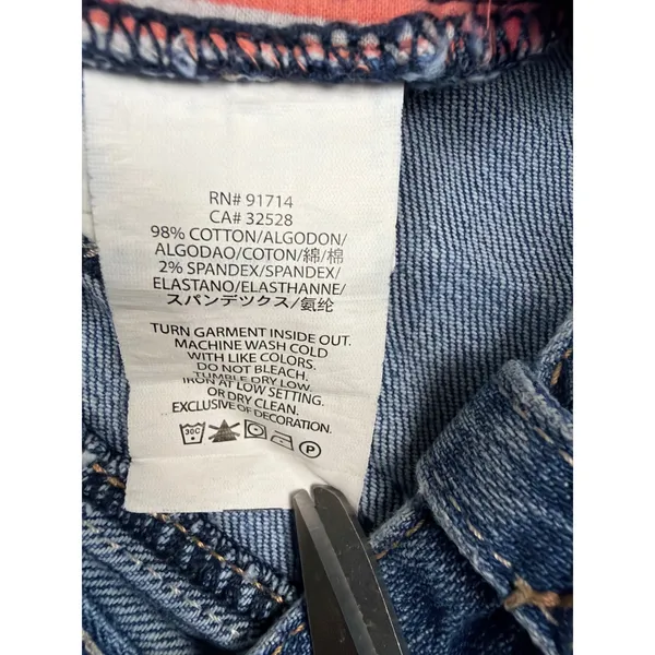 Armani Exchange A|X Vintage Y2K Low Rise Bootcut Jeans Blue 0 Short Womens - Image 4