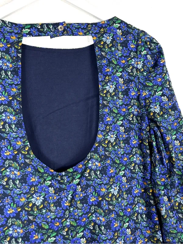 NWT Free People cotton floral ruffle The Avenue mini dress whimsy cottage SZ XS - Image 6