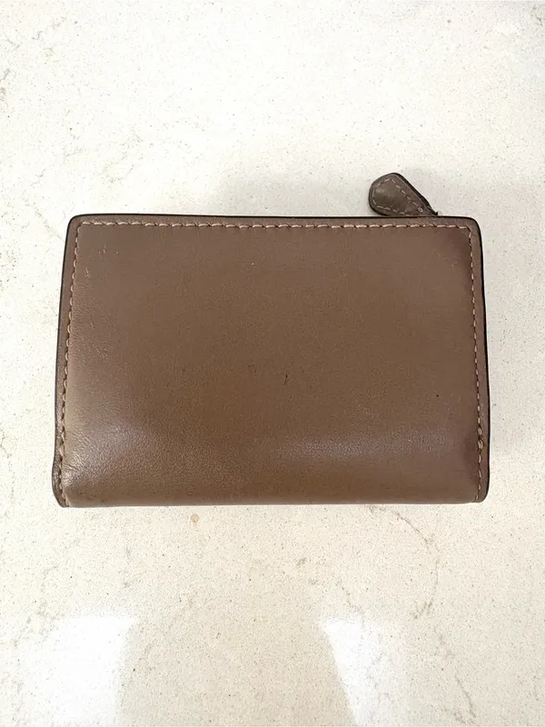 Coach Leather Wallet Classic Style Light Brown - Image 2
