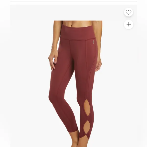 Free People FP Movement High Rise Infinity Cutout gym cropped‎ Legging large - Image 3