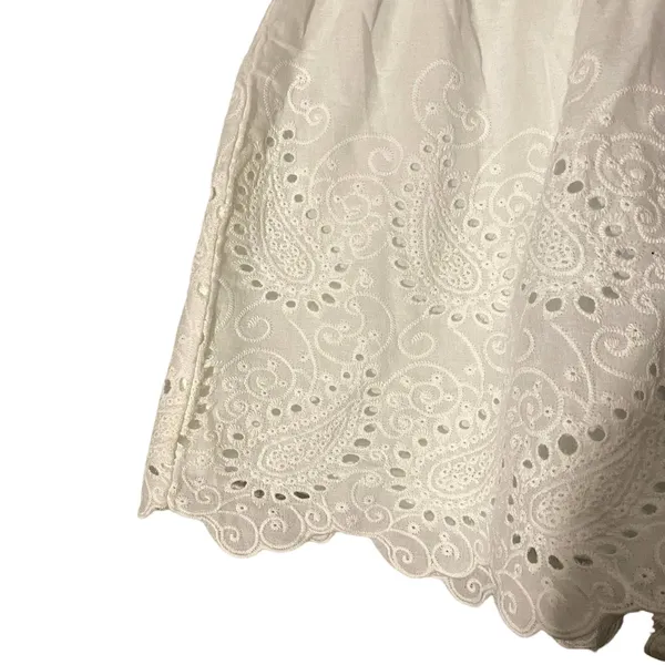 Charms Fashion White Lace Applique Scalloped Trim Shorts Women Sz S - Image 10