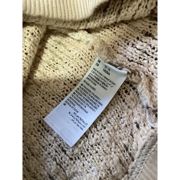 American Eagle Outfitters Cream Chunky Knit Sweater - Image 6