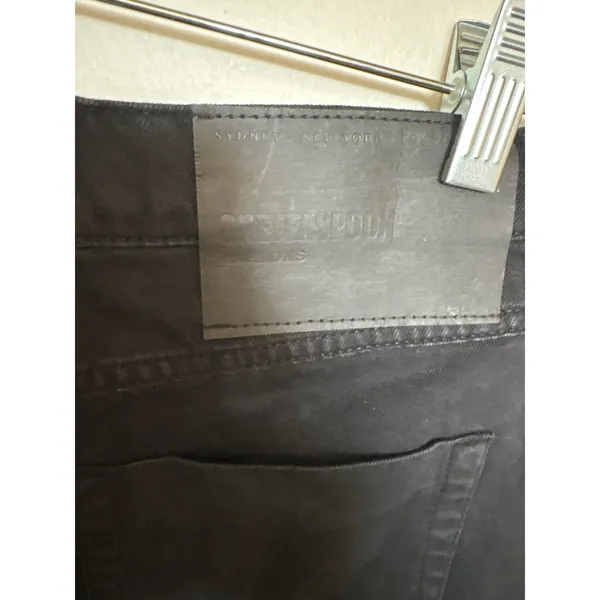 One Teaspoon Size 26 Marlons Black Cut Off Low Waist Casual Denim Jean Shorts - Image 3