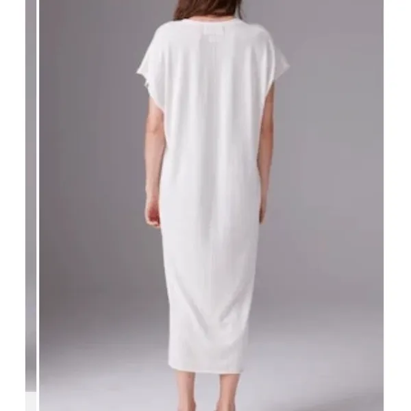 Colorush Studio Jixy Cotton Silk Cashmere Button Front Maxi Dress Cream Small - Image 2