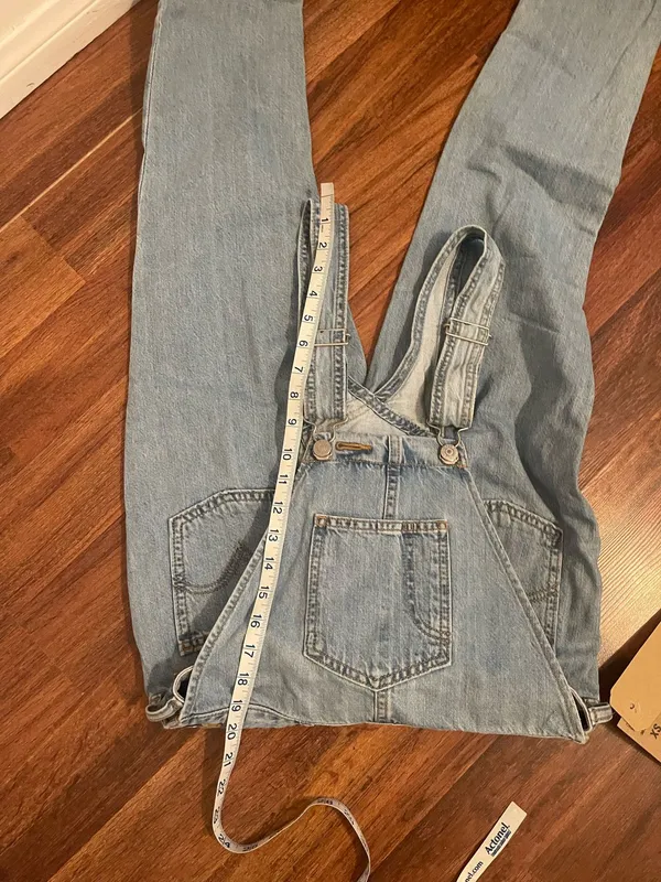 Levi's Light Blue Overalls. Size Xs - Image 14