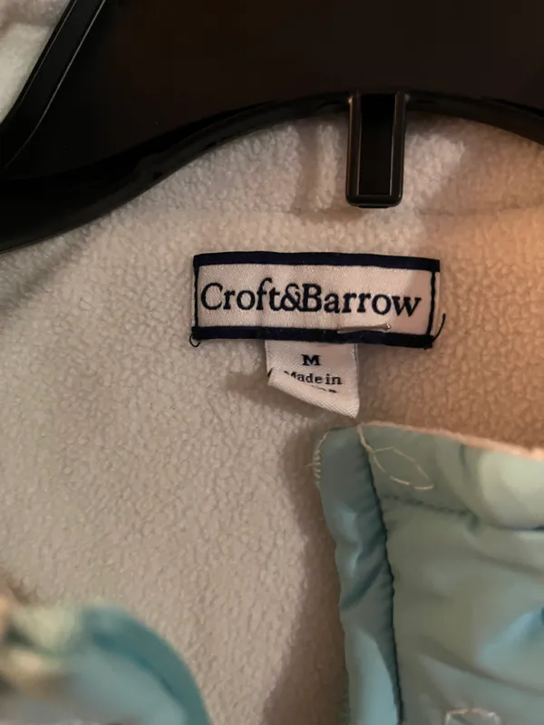 Croft & Barrow women quilted vest size medium lite teal - Image 6