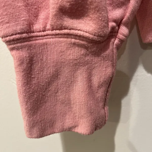 Fabletics Hoodie Sweatshirt Pink Oversized Lightweight Soft Athleisure size S - Image 7