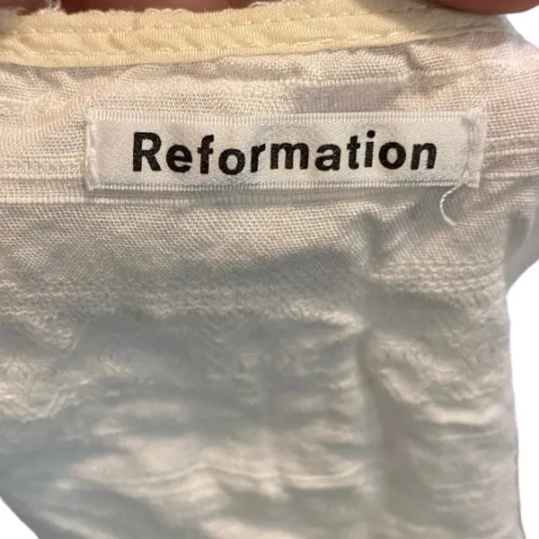 Reformation Linen Blend Crop‎ Top - Image 3