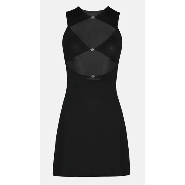 NWT OW Collection CHIARA‎ Mini Cut Out Dress in Black Sz XL $130 - Image 5