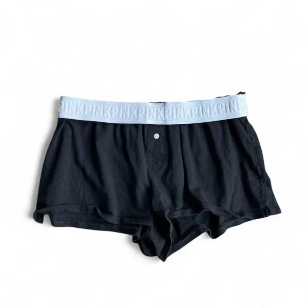Victoria-s-secret Women's Black and Grey Shorts - Image 2