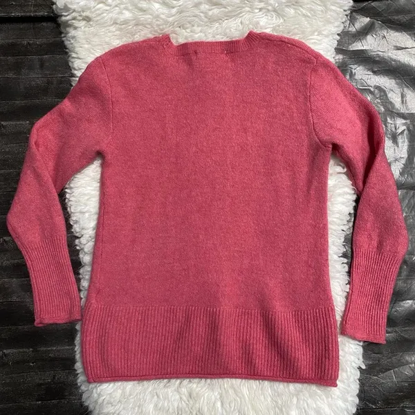 H&M Logg Label Of Graded Goods Sweater Pink Long Sleeve Soft Crewneck Pullover - Image 8