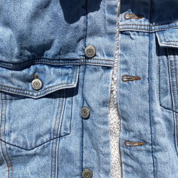 Brandy Melville Shaine Corduroy Collar Blue Denim Jacket SOLD OUT EVERYWHERE! - Image 6