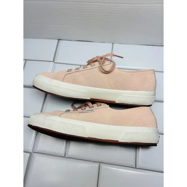 Superga 2750 Suede Sneakers Womens 7.5 Men's 6 Peach Pink Low Top S00FUW0 - Image 7