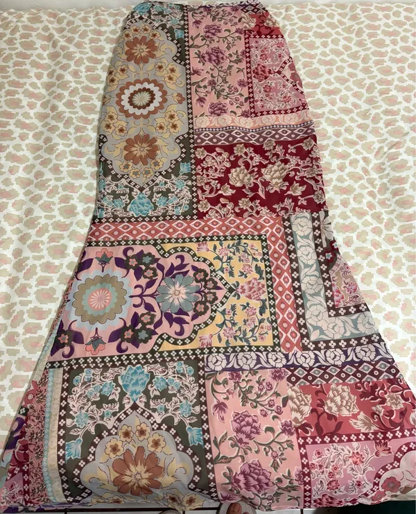 Boohoo Patchwork Paisley Print Maxi Skirt – US 4 – NWT - Image 2