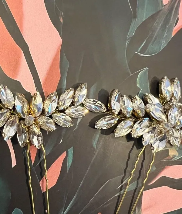 Jeweled Wedding hair Pins - Image 6