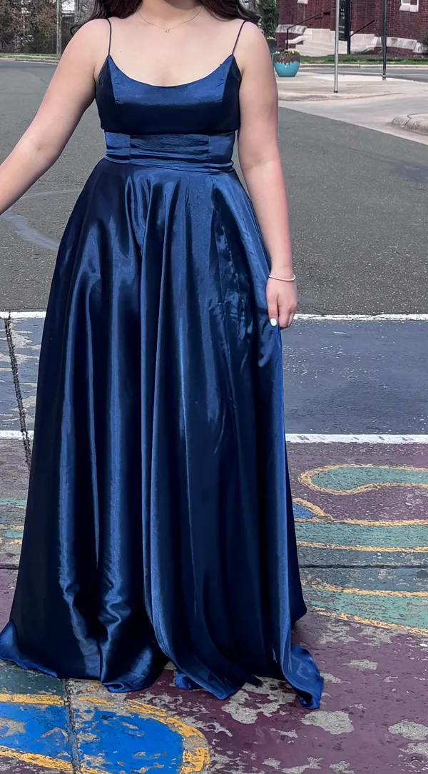 Stacees navy blue dress - Image 3