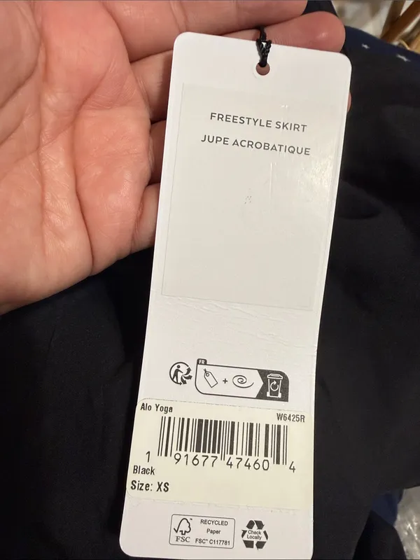 Alo Freestyle Skirt Black Size XS - Image 4