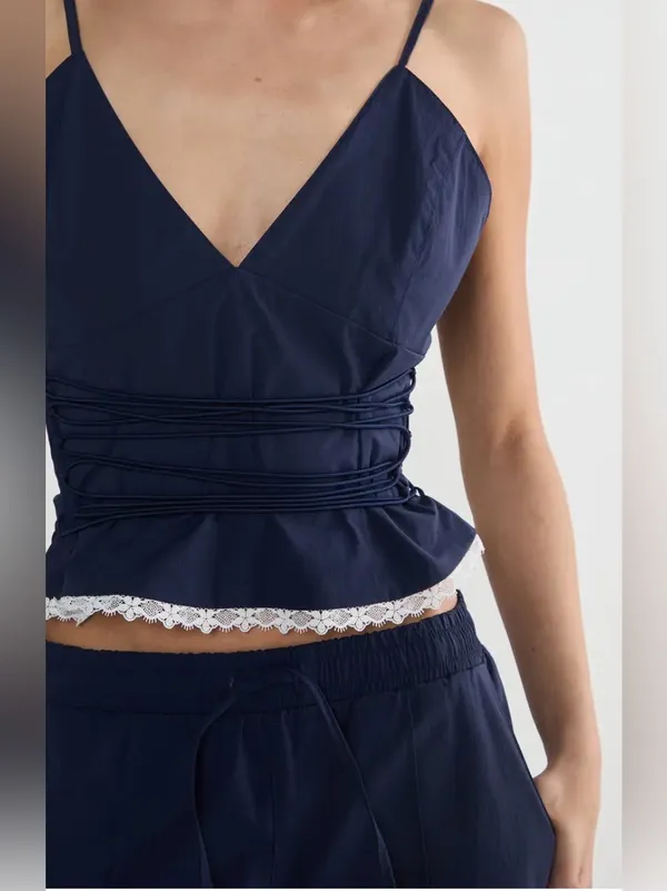 NastyGal Nylon Strappy Top - Image 4