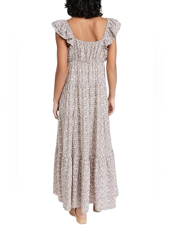 English Factory - NWT Floral Ruffle Sleeve Maxi Dress Cottagecore Sz S - Image 2