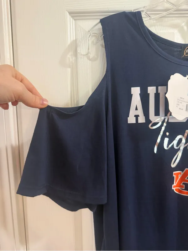 Gameday Couture Auburn Tigers Cold Shoulder T-Shirt Size XL - Image 6