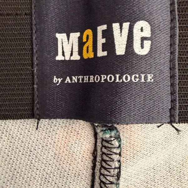 Maeve Anthropologie The Margot patterned kick flare geometric pants SZ S #2538 - Image 11
