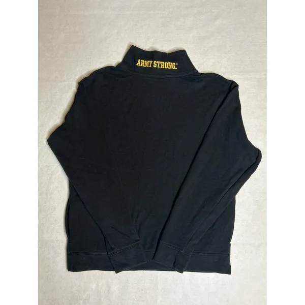 Victoria‎ Secret PINK 5th & Ocean US Army 1/4 Zip Sweatshirt Black Small GUC - Image 5