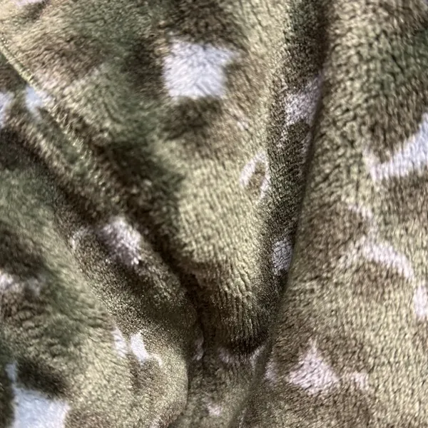 Aerie Cropped Fleece Chunky Long Sleeve Top green spotted camo look size M - Image 5