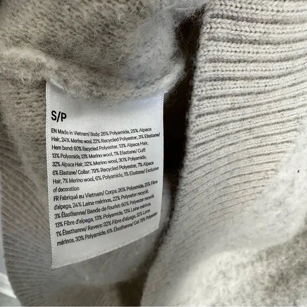 Lululemon Alpaca Wool Blend V Neck Sweater - Size Small - Image 5