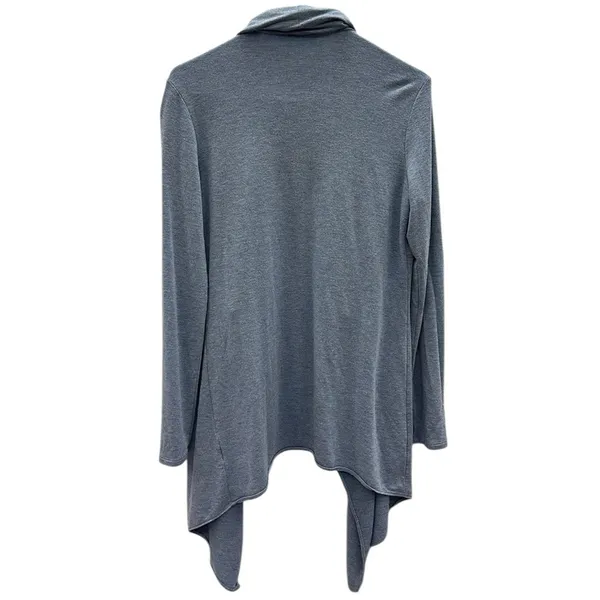 a.n.a Long Sleeve Open Drape Cascade Front Knit Cardigan Sweater Womens Medium - Image 8