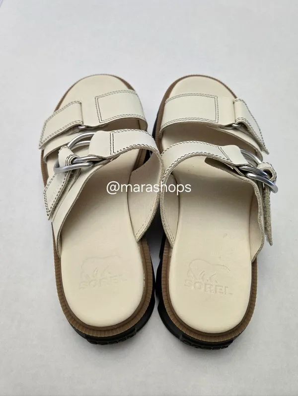 Sorel Rein Cbtm Slide Sandals White - Image 4