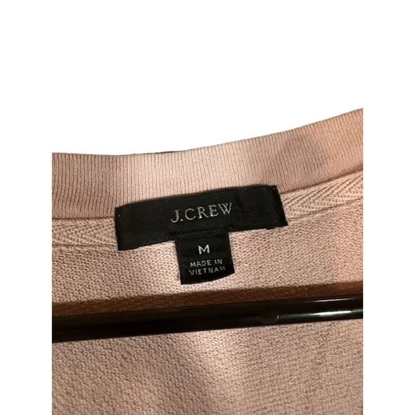J. Crew Pink Long Sleeve Crew Neck Pullover Sweatshirt Women Sz M - Image 10