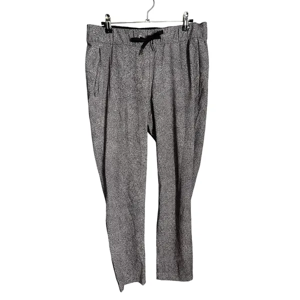 Lululemon On The Fly PantSea Spray Alpine White‎ Dark Chrome Size 8 Jogger - Image 5