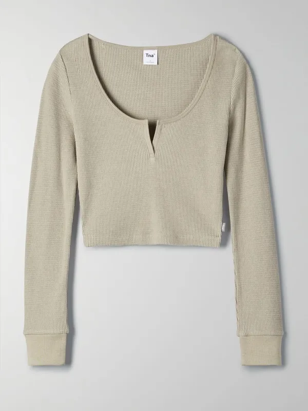 Tna Aritizia waffle longsleeve - Image 2