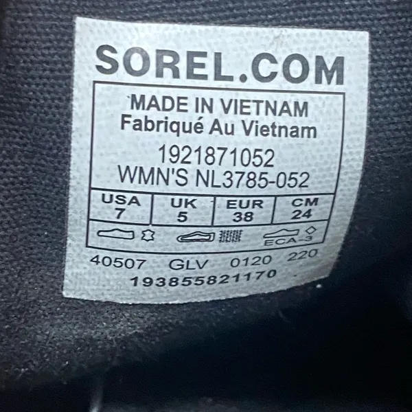 Sorel Leather Lolla II Ankle Boot Womens 7 Waterproof Quarry Grey Studded Bootie - Image 10