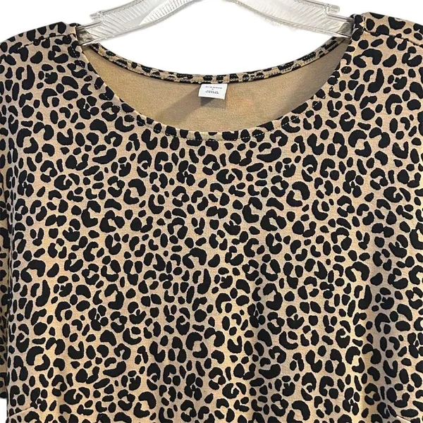Old Navy Women's Leopard Print Long Sleeve Dress Size‎ L - Image 9