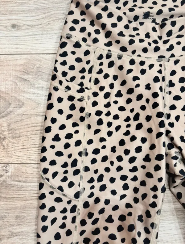 Leopard Cheetah Print High Waisted Leggings Size M - Image 3