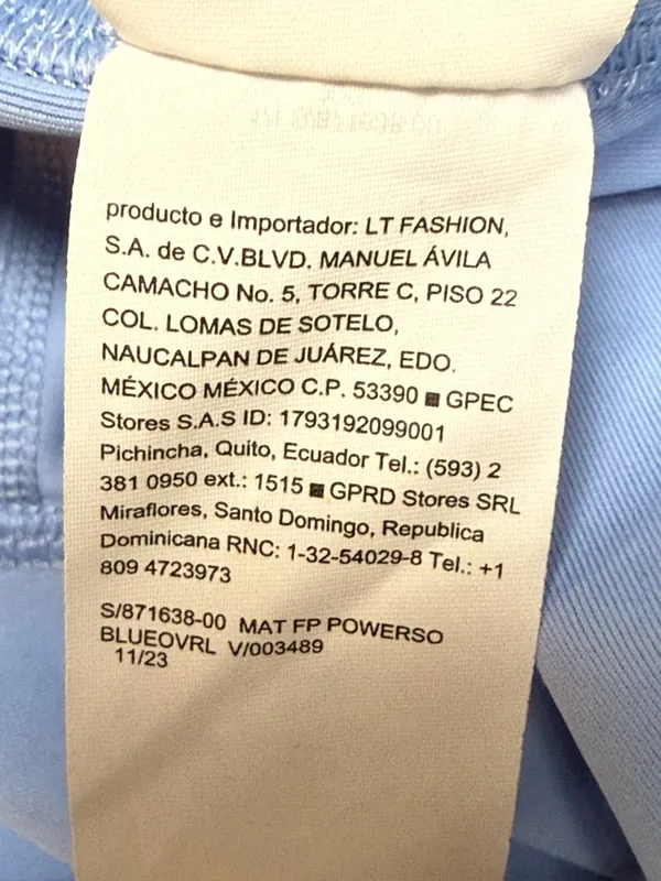 OLD NAVY Active Extra High-Rise Light Blue Powersoft Go-Dry Leggings Size XXL - Image 12