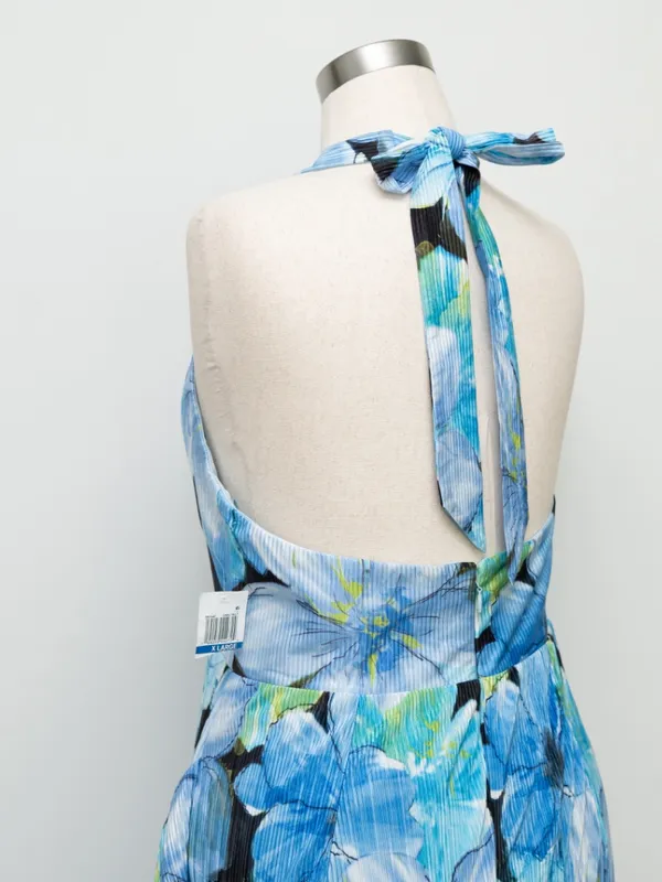 Dress the Population - Kathleen Floral‎ Ruffle Halter Gown - Image 12
