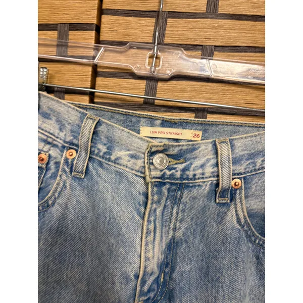 Levi's Low Pro Straight Jeans Size 26‎ - Image 5