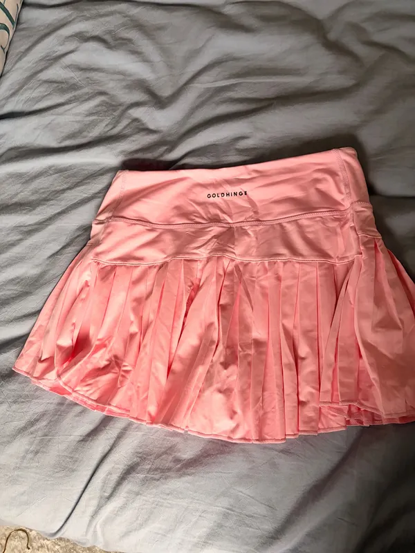 Gold Hinge Light Pink Tennis Skirt - Image 5
