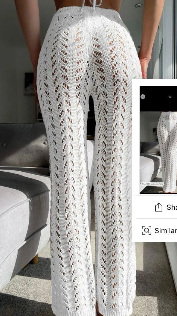 SheIn swimsuit cover up pants - Image 2