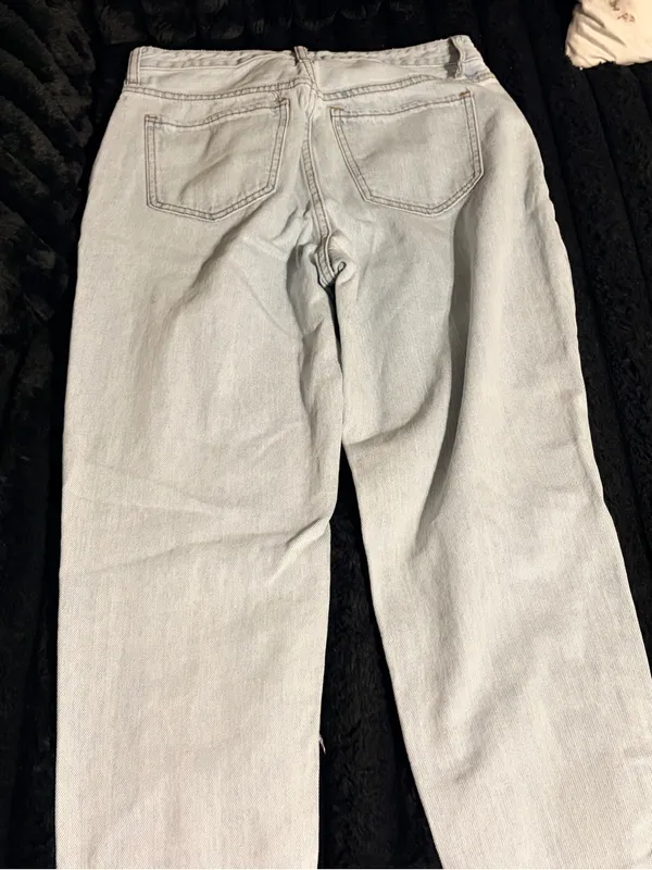 S.O.N.G Light Blue Relaxed Ripped Jeans Size undefined - Image 9